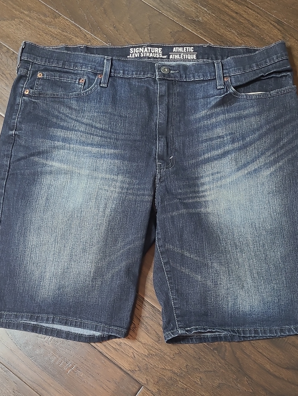 Levi's Signature Athletic Dark Blue Denim Shorts